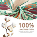 Floral Throw Blanket Pure Cotton Ultra Soft Lightweight Blanket Reversible Farmhouse Blankets Reversible Rustic Throw for Sofa Couch (60"x80",05-Butterfly and Flower) by CozyNest Decor