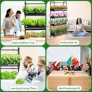Growell Large Hydroponics Growing System Kit, 120 Pods Vertical Hydroponic Garden with 2 Light Modes Grow Light, Auto Circulating Water System, 48L Indoor Gardening System for Herb Vegetable Fruit by GreenHaven Gardens