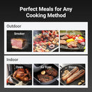 Wireless Bluetooth Smart Meat Thermometer: Standalone Base, Smart WiFi Thermometer with Sub-1G, 6 Sensors NIST Certified Accuracy, 2 Probes, for BBQ, Grill, Oven, Smoker, Rotisserie by TinyTreasures Baby Boutique