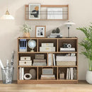 Tangkula 8-Cube Bookcase, Wood 3 Tier Open Storage Bookshelf, Modern Multipurpose Display Cabinet for Living Room, Study, Reading Nook, 48 x 12.5 x 36.5 Inch, Natural by CozyNest Decor