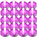 Bright LED Floral Tea Light Vase Submersible Lights for Party Wedding (Pink, 20 Pack) by GreenHaven Gardens