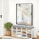 Black Bathroom Mirror, 36x48 Inch Rectangular Deep Frame Mirror, Large Wall Mounted Bathroom Vanity Mirror Over Sink for Bedroom,Restroom, Living Room, Hangs Vertically or Horizontally by CozyNest Decor