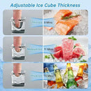 Ice Machine Commercial Ice Maker Machine, 450 Lbs /24H, 200 lbs Bin, Under Counter Built-in or Freestanding, Stainless Steel Household Use, Restaurant Bar Kitchen Cafe by CozyNest Decor