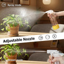 Glass Spray Bottles with Silicone Sleeve 16.9oz 2 Pack Empty Spray Bottle for Hair Mist/Stream Spraying for Cleaning Solutions, Plants, Essential Oils (clear-white&yellow) by GreenHaven Gardens