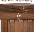 BECHAEO Mid Century Modern Console Table with Drawers, 51" Large 2-Tier Narrow Console Table with Storage Shelf, Sofa Station Behind The Couch, Accent Tables for Entryway, Hallway, Rustic Brown by CozyNest Decor