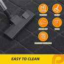 JSEI Dirt Trapper Door Mat 20"x32", Non-Slip Washable Entryway Mats, Dog Door Mat, Stain Resistant and Absorbent Floor Mats, Low Profile Welcome Mat for Front Back Door, Dark Grey by CozyNest Decor