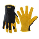 HLDD HANDLANDY Garden Gloves Men, Leather Work Gloves for Men & Women, Cowhide Gardening Gloves Utility Work Gloves for Mechanics, Construction, Driver (M, Yellow) by GreenHaven Gardens