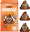 BioSwiss Bandages, Poop Shaped Self Adhesive Bandage, Latex Free Sterile Wound Care, Fun First Aid Kit Supplies for Kids, 50 Count by TinyTreasures Baby Boutique