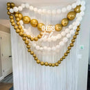 White and Gold Quick Link Balloons, 100PCS 6 Inch Small Baby Pink Linking Balloons for Making Balloon Wall Heart Arch Tails Balloon for Girls Wedding Birthday Baby Shower Engagement Party Decorations by CozyNest Decor