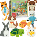 Craftorama Sewing Kit for Kids, Fun and Educational Pets Craft Set for Boys and Girls Age 7-12, Sew Your Own Felt Animals Craft Kit for Beginners, 165 Piece Set by TinyTreasures Baby Boutique