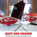 Force1 Scoot Hand Operated Drone for Kids or Adults - Hands Free Motion Sensor Mini Drones, Easy LED Indoor Rechargeable UFO Toy Flying Orb Ball Drone Toys for Boys and Girls (Red) by TinyTreasures Baby Boutique