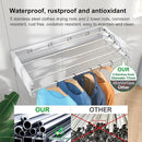 Wall Mounted Drying Rack, Foldable Laundry Rack, Collapsible Drying Rack, 5 Stainless Rods, Wall Mounted Clothing Rod with 2 Towel Bar, 90 lb Capacity, 31.5" White by CozyNest Decor