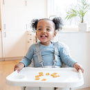 Regalo High Chair with Jelly Bean Seat Pad for Babies and Toddlers, Award Winning Brand, Removable Oversized Tray with Cup Holder, Five Point Harness, White by TinyTreasures Baby Boutique