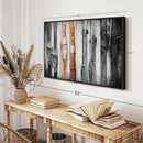 ElephantStock Ski Collection Wall Art - Horizontal Framed Canvas - 1-Piece Bathroom Wall Decor - Photography sports Canvas Print - Brown and Black Decor for Wall - 43" X 29" by CozyNest Decor