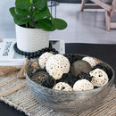 ANDALUCA Decorative Balls Bag Bowl Filler Home Decor (Black & White) by CozyNest Decor