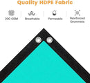 VICLLAX Shade Fabric Sun Shade Cloth with Every 2 FT Grommets for Patio Garden Pergola Cover Canopy 20x20 FT, Turquoise by GreenHaven Gardens
