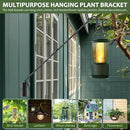 Wall Mount Heavy Duty Deck Hook-28 Inch Extended Reach Plant Hangers Outdoor -Bird Feeder Hanger for Deck Railing-Fence Plant Bracket Hooks for Hanging Hummingbird Feeders,Lanterns, More by GreenHaven Gardens
