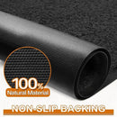 Mibao Dirt Trapper Door Mat for Indoor Outdoor, Waterproof All-Season, All-Weather Doormat, Heavy Duty Non-Slip Entrance Rug, Low Profile Absorbent Entrance Mat Carpet, 60" x 36", Black by CozyNest Decor