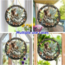 Flower Fairy Garden Decorations Angel Wing Christmas Halloween Deco Statue Art Elf Sculpture Hanging Craft for Outdoor Yard Courtyard Lawn Patio Window Acrylic Ornament Home Gift (A,L: 8*8 IN) by CozyNest Decor