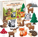 CiyvoLyeen Woodland Animals Craft Kit Kids DIY Crafting and Sewing Set Woodland Animals Felt Plushie for Girls and Boys Educational Beginners Sewing Set Sewing Kits for Kids Age 8 9 10 11 12 by TinyTreasures Baby Boutique