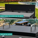 5003 Hard Cover for Blackstone 28" Griddle, and 1529 Heavy Duty Grill Cover for Blackstone 28" Griddle, Black by GreenHaven Gardens