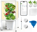 SJZX Hydroponics Growing System, 18 pods Vertical Small hydroponic Tower with LED Grow Light for Indoor Gardening, Classroom Growing Kit, Winter Germination Kits, Beginner-Friendly by GreenHaven Gardens