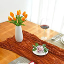 Mandy's Artificial Tulips 20 Stems Orange PU Faux Flowers for Wedding Home Decor 13.5 Inch by CozyNest Decor