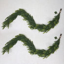 6FT Artificial Norfolk Pine Garland – Real Touch Greenery Garland, Dense Green Plants for Indoor Outdoor Christmas, Holiday, and Home Decoration (2, 6FT-) by CozyNest Decor