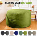 4FT Bean Bag Chair: Bean Bag with Velvet Cover, Fluffy and Comfy Bean Bag Chairs for Adults and Kids, Bean Bag Sofa Filled with High-Density Sponge for Gaming (Mint Green) by CozyNest Decor