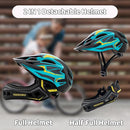 Kids Bike Helmet with Chin Guard, Adjustable Detachable Children’s Full Face Helmet for Girls and Boys, Cycling Helmets Skateboard, Scooter by TinyTreasures Baby Boutique