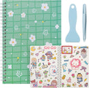 Reusable Sticker Book - 60 Sheets, Collecting Album, Organizer, Blank Book for Adults & Children, Keeper with Tweezer & Spatula, A5 by TinyTreasures Baby Boutique