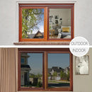 HIDBEA One Way Privacy Window Film, Daytime Mirror Reflective Heat Control UV Sun Blocking Non-Adhesive Static Cling Window Tint for Home and Office(Black-Silver, 35.4 Inch x 8.2 Feet) by CozyNest Decor