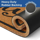 Barnyard Designs Natural Coco Coir Heavy Duty Backing Doormat - Large Cute Non-Slip Front Door Welcome Mat for Outside Entrance or Porch Entry, Brown (24x36, Home Sweet Home) by CozyNest Decor