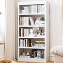 61" H Metal Bookshelf, 5 Tier Adjustable Bookshelf, White Small Bookcase, Bedroom Bookshelves and Bookcases, Modern Book Shelf for Living Room, Office, Easy Tool-Free Assembly by CozyNest Decor