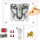 A4 Rechargeable Light Pad, KOBAIBAN Wireless Magnetic Tracing Light Box, 5 Levels Brightness LED Light Board, Cordless Battery Powered Light Drawing Table for 5D DIY Diamond Painting, Sketching(White) by TinyTreasures Baby Boutique
