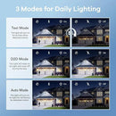 OREiN 2 Pack Motion Sensor Outdoor Lights, 4500LM/30W 180°/50FT Motion Sensor, Dusk to Dawn Flood Lights Outdoor IP65 Waterproof 3 Modes LED Security Light for Garage, Yard, Black (Hardwired) by GreenHaven Gardens