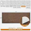 Mibao Front Door Mat, Dirt Trapper Welcome Mat for Outdoor Indoor, Non-Slip Waterproof Doormat, Durable Machine Washable Low Profile Entry Rug for Back Door Outside Patio Porch, 72" x 24", Brown by CozyNest Decor