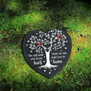 Cardinal Memorial Slate Stone - Hold You in Our Hearts, Memorial Plaque Sympathy Gifts for Loss of Loved One, Memorial Gifts for Loss of Father, Mother, Brother Garden Slate Stone TNA6 by GreenHaven Gardens