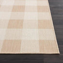 CAMILSON Outdoor Rug - Modern Area Rugs for Indoor and Outdoor Patios, Kitchen and Hallway mats - Easy Cleaning Non Shedding Washable Outside Carpet (8x10, Buffalo - Beige/White) by CozyNest Decor