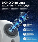 Galaxy Projector for Bedroom,4K Image Planetarium Projector Adjustable Knob,13 in 1 Kids Night Light Projector with Built-in Bluetooth Speaker & White Noise,360° Rotating with Remote Timer (White) by TinyTreasures Baby Boutique