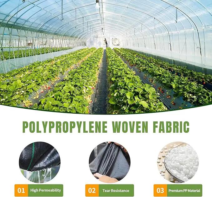 6.5ftx300ft Weed Barrier Landscape Fabric Heavy Duty, Premiun 3oz Garden Geotextile Fabric, Outdoor Weed Blocker Landscaping Fabric, for Driveway Mats, Erosion Control, Ground Cover Weed Barrier, photo 3 of 7