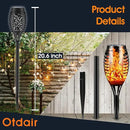 Otdair Solar Torch Lights with Flickering Flame, 12LED Tiki Torch Solar Lights Outdoor, IP65 Waterproof Mini Solar Torch Light Auto On/Off for Garden, Patio, Yard, Pathway, 8 Packs by GreenHaven Gardens