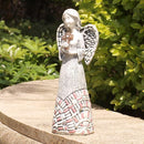 Angel Garden Statues Outdoor Solar Decor Gifts for Women Cross Praying for Cemetery Backyard Lawn Yard Decoration（10.24inch） by GreenHaven Gardens