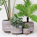 Mini Succulent Planter Set – 3.7 Inch Ceramic Pots with Drainage for Indoor Plants, Small Decorative Flower Pots for Cactus and House Plants, Set of 4 by CozyNest Decor