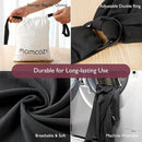 Momcozy Baby Wrap Carrier, Easy to Wear Infant Carrier Slings, Lightweight Hands Free Baby Sling, Adjustable Baby Carriers for Newborn to Toddler 8-35 lbs, Black by TinyTreasures Baby Boutique