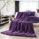GONAAP Fuzzy Faux Fur Throw Blanket Purple Super Soft Cozy Plush Fuzzy Shaggy Blanket for Couch Sofa Bed (Purple, Throw(40"x50")) by CozyNest Decor