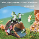 Elenon Playful Frog Decorative Gutter Downspout Extension Statue, Animal Gutter Guardian Rain Downspout Extender, Garden Splash Block Outdoor Sculpture for 3" × 4" Down Spouts Decor by GreenHaven Gardens