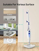 12-in-1 Steam Mop, Fast 15-Sec Heat-Up, 1500W Detachable Handheld Steam Cleaner with 2 Dirt Grip Pads, Removes 99.99% Stubborn Stains for Hardwood Floors, Clothes, Windows, Tiles, Furniture, Blue by CozyNest Decor
