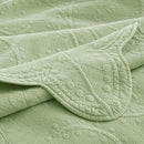 MarCielo 3-Piece 100% Cotton Oversized Bedspread Lightweight Quilt Coverlet Embroidery Farmhouse Bedding Set (TX Pale Green, Oversized King (118"x106")) by CozyNest Decor
