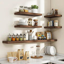 24 Inch Floating Shelves, 24"x9.25"x1.5" Inch Deep Floating Shelves for Wall, Wooden Shelves for Bathroom, Bedroom, Living Room, Walnut by CozyNest Decor